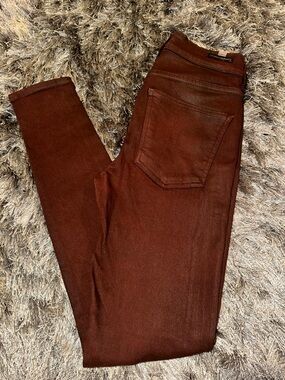 Citizen of Humanity size 29 rocket, high-rise, skinny brown/burgundy jeans nwot